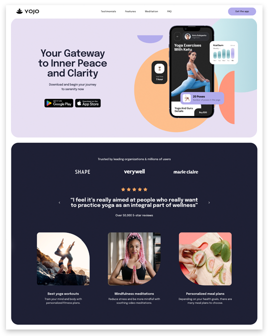 Fitness Studio template preview