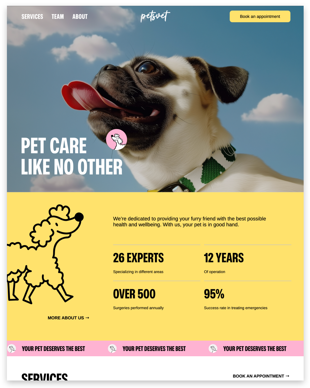 Fitness Studio template preview